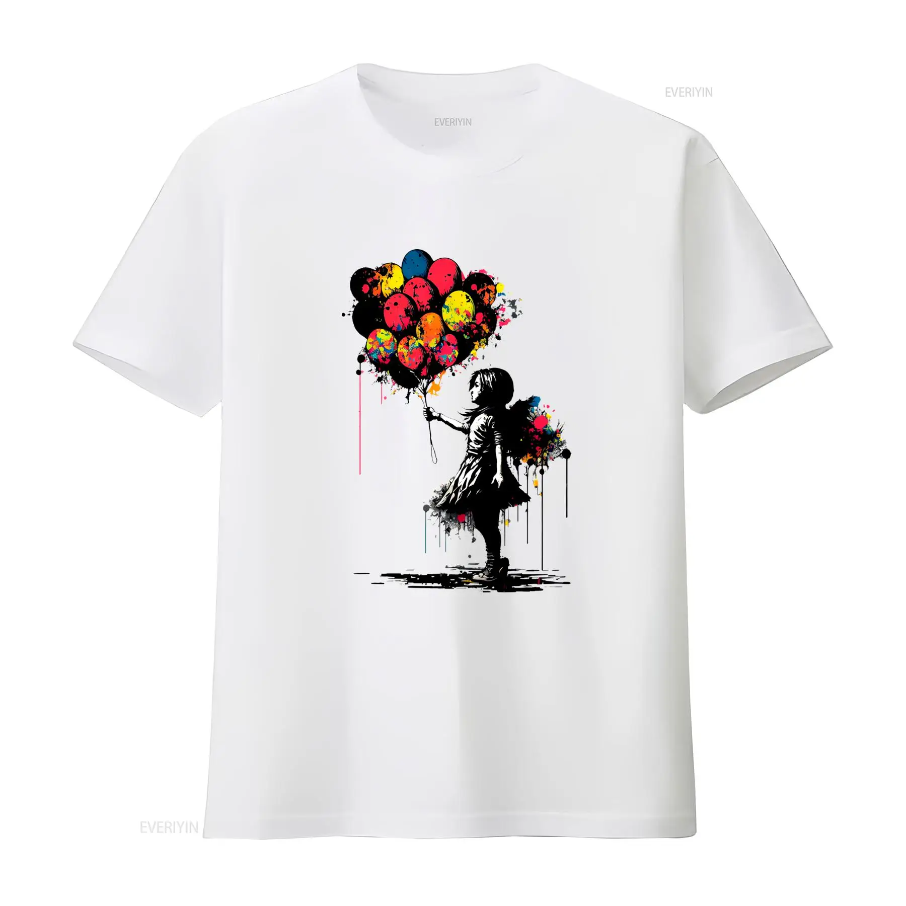 Vintage Fashion Jersey - Banksy Barış Tişörtü Balon Kızı Sanat