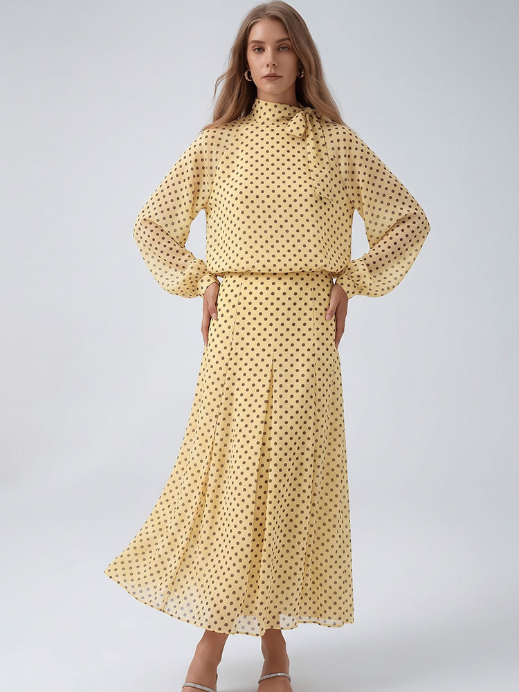 Vintage Fashion Jersey - HH Vintage Kadınlar İçin Puantiyeli Takım