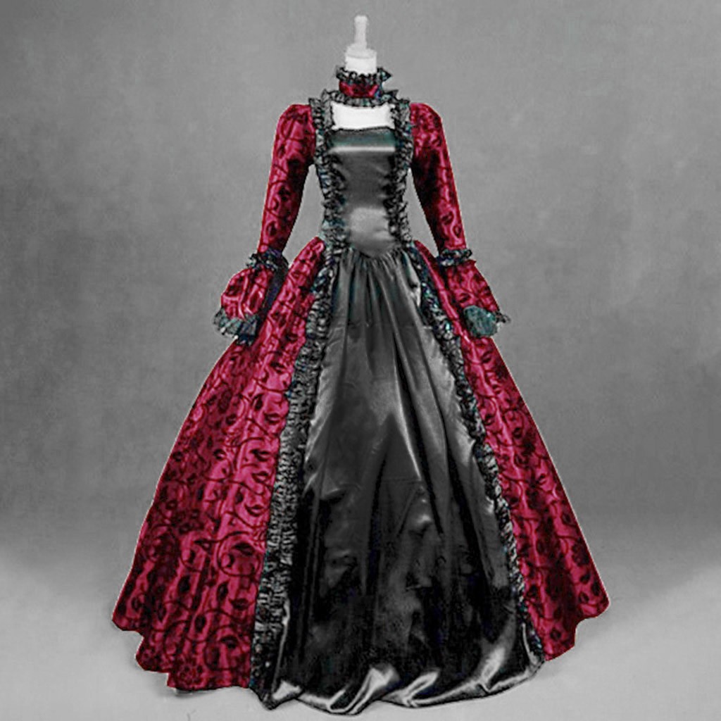 Vintage Fashion Dresses - Kadınlar Vintage Zarif Elbise Gotik Retro