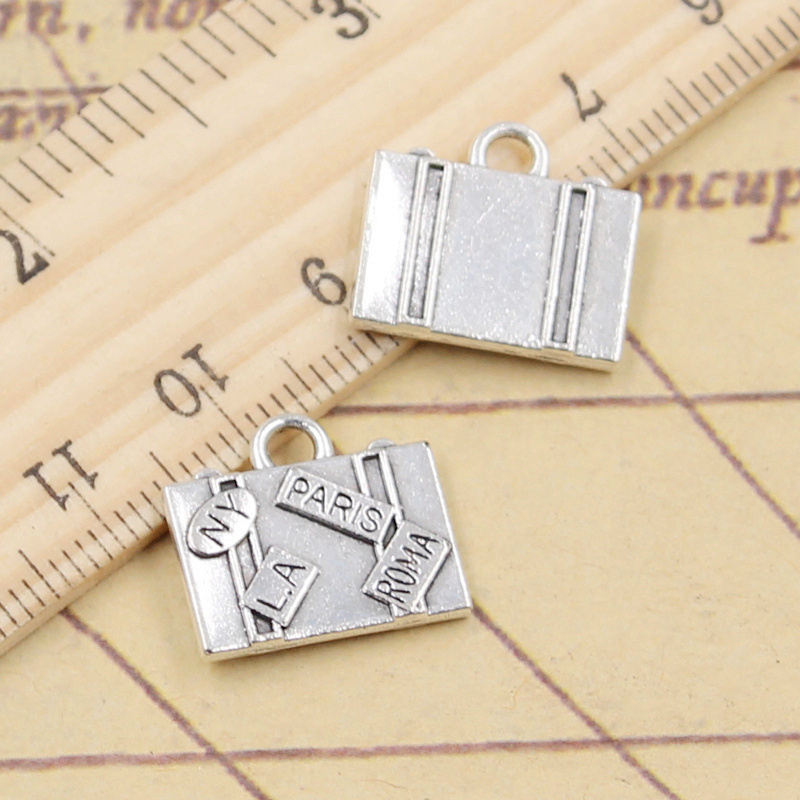 Vintage Fashion La - 10 adet Charms seyahat çantaları New