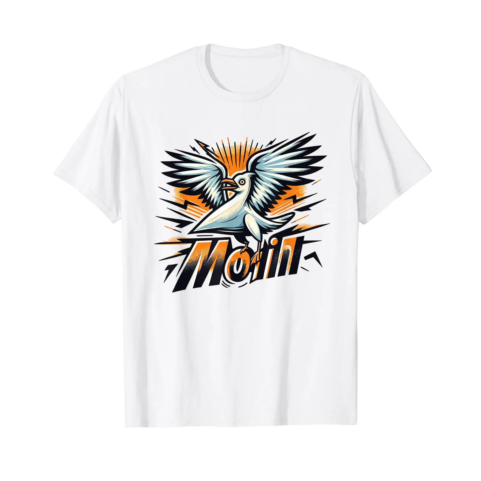 Vintage Fashion Hamburg - Tişört Moin Seagull Sözleri Nordic Heimat