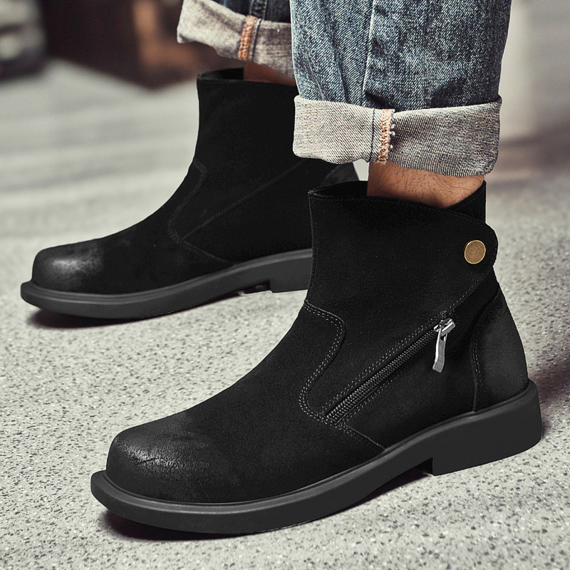 Vintage İnek Süet Erkek Chelse - Vintage Outdoor Fashion incelemesi ve fiyatı