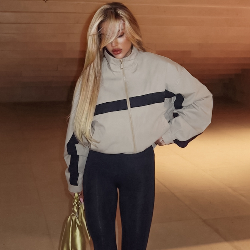 Kadın Renk Bloklu Rüzgarlık Ce - Vintage Windbreaker Nylon incelemesi ve fiyatı